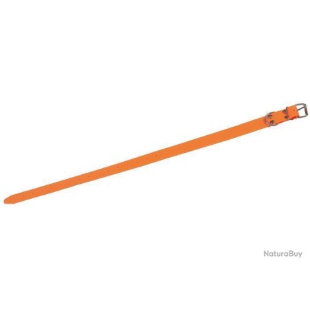 Collier fluo en PVC souple - Orange 40CM