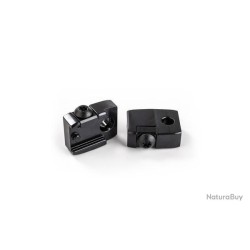 JEU DE COLLIER BRONZE OPTILOCK 30MM BAS OBJECTIF 59 à 67mm + JEU D'EMBASE RAIL 17MM COLLIERS OPTILOC