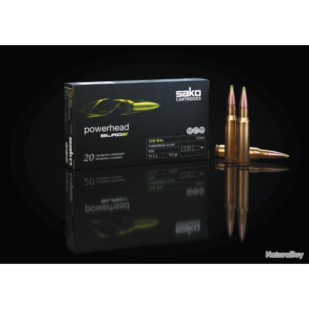 CART SAKO 9.3X62 POWERHEAD BLADE TEC 14.9G 230GR 613D SANS PLOMB