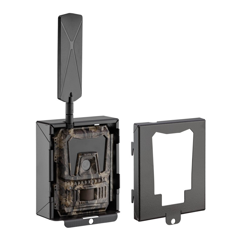 Boitier de sécurité en métal pour piège photo Noir