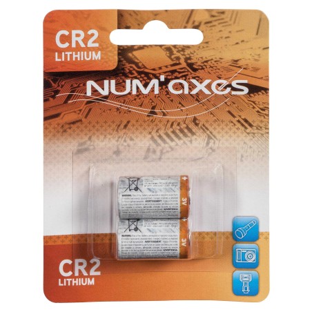 NUM'AXES - Blister 2 piles CR2 lithium 3 V (Equival. : CR17355-DLCR2)