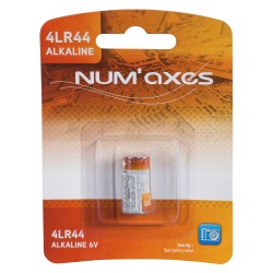 NUM'AXES - Blister 1 pile 4LR44 alcaline 6 V