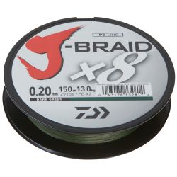 Daiwa TRESSE JBRAID 8B 150M 20/100 V