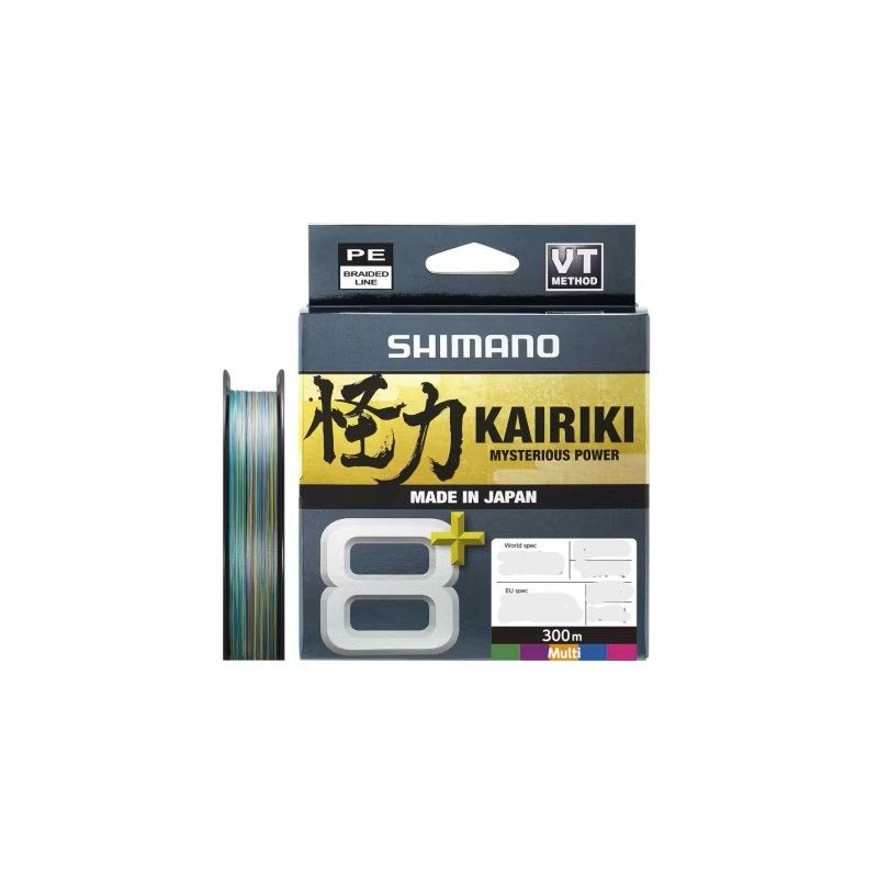 TRESSE SHIMANO KAIRIKI 8+ 300M 0.315MM KG 50LB MULTI