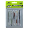 5 LEURRES SOUPLES DAIWA PROREX SET REAL SLIM SHAD LIVE 7,5CM