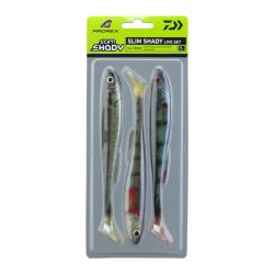 3 LEURRES SOUPLES DAIWA PROREX SET REAL SLIM SHAD LIVE 16.0CM