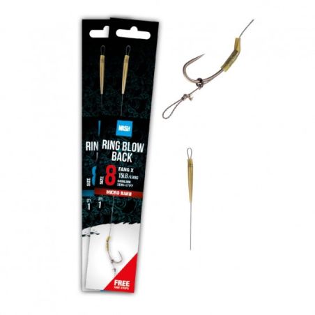 BAS DE LIGNE CARPE NASH TUBE BLOW BACK RIG SIZE 4