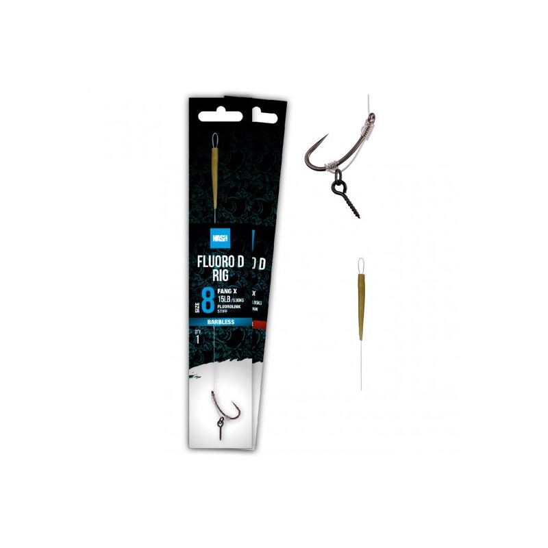 BAS DE LIGNE CARPE NASH FLUORO D RIG SIZE 6