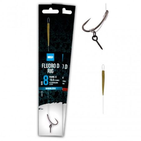 BAS DE LIGNE CARPE NASH FLUORO D RIG SIZE 6