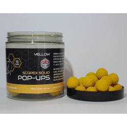 SCOPEX SQUID POP UPS 15MM 75G YELLOW