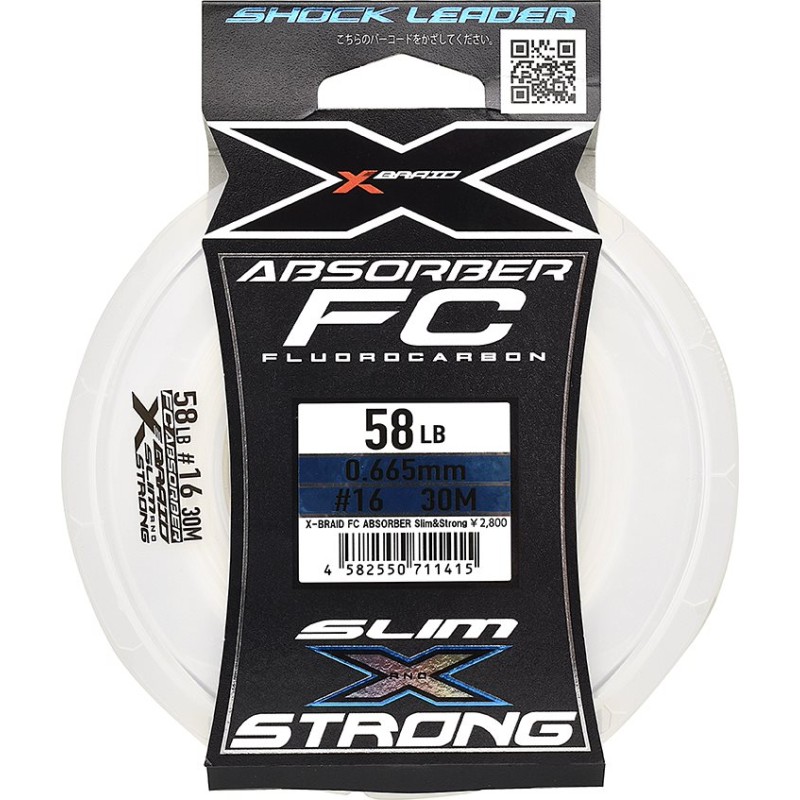X BRAID X021 FC ABSORBER SLIM STRONG - 88 LBS - 30 m
