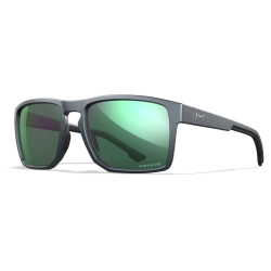 LUNETTES FOUNDER CAPTIVATE - POLARIZED GREEN MIRROR AMBER - MATTE GRAPHITE FRAME (AC6FND07)