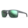 LUNETTES FOUNDER CAPTIVATE - POLARIZED GREEN MIRROR AMBER - MATTE GRAPHITE FRAME (AC6FND07)
