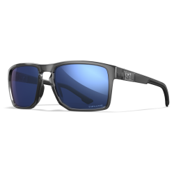 LUNETTES FOUNDER CAPTIVATE - POLARIZED BLUE MIRROR GREY - GLOSS CRISTAL GREY FRAME (AC6FND09)