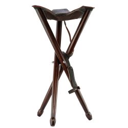Siège trépied pliant bois - Luxe 65 cm