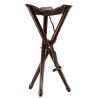 Siège trépied pliant bois - Luxe 65 cm