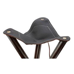 Siège trépied pliant bois - Luxe 65 cm