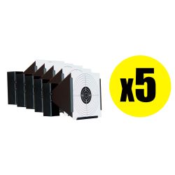 Pack Porte cible conique métallique 17x17 cm (x5)