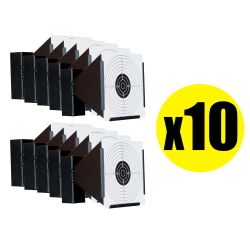 Pack Porte cible conique métallique 17x17 cm (x10)