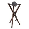 Siège trépied pliant bois - Luxe 65 cm