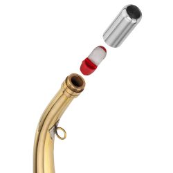 Corne ronde Compiègne 40 cm laiton poli