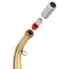 Corne ronde Compiègne 40 cm laiton poli