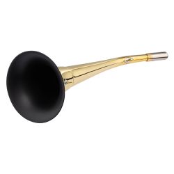 Corne ronde Compiègne 40 cm laiton poli