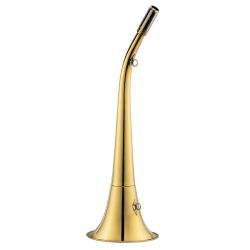Corne ronde Compiègne 40 cm laiton poli