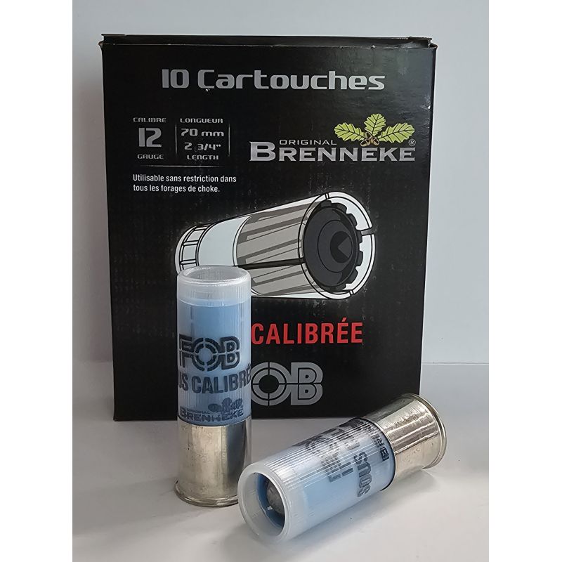 CARTOUCHES FOB BALLES SOUS CALIBRE CAL.12 BOITE DE 10