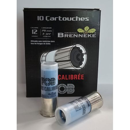 CARTOUCHES FOB BALLES SOUS CALIBRE CAL.12 BOITE DE 10