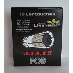 CARTOUCHES FOB BALLES SOUS CALIBRE CAL.12 BOITE DE 10