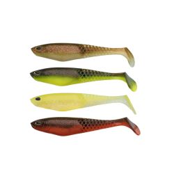 LEURRES SOUPLES BERKLEY POWERBAIT CULLSHAD 12.5cmpar 4 ASSORTIMENTEAUX TEINTEES