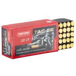 Cartouches 22lr Norma TAC-22 bte de 500