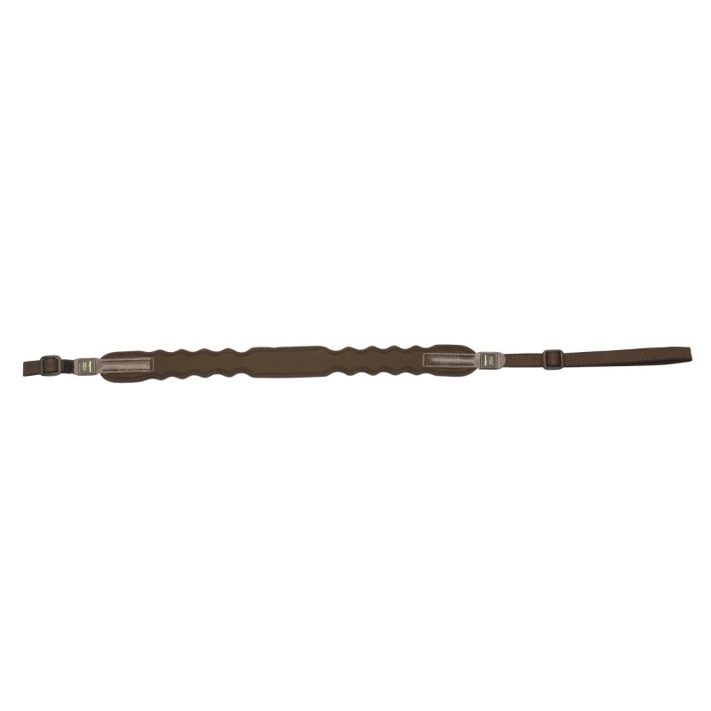 Bretelle à fusil lancéolée néoprène à boucle standard - Niggeloh marron
