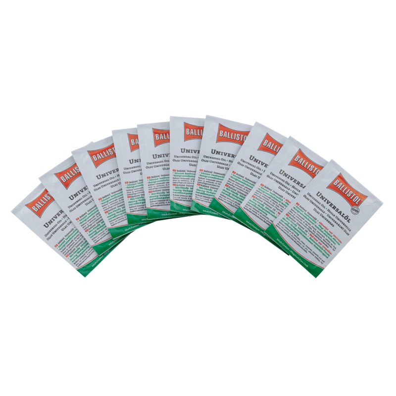 Boîte de 10 lingettes huile universelle - Ballistol