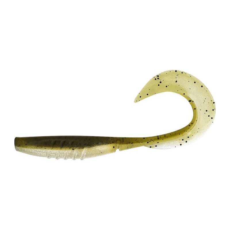 X LAYER CURLY 7" - GREEN PUMKIN SHAD