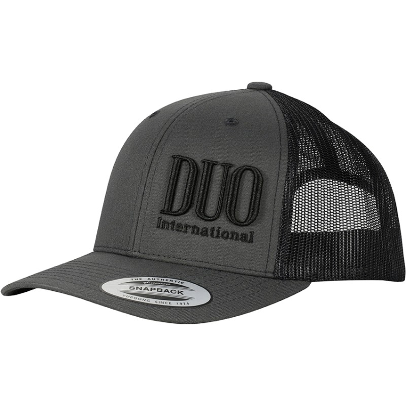 CASQUETTE DUO MESH SNAPBACK CAP CHARCOAL/BLACK CASQUETTE DUO MESH SNAPBACK CAP CHARCOAL/BLACK