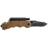 Couteau pliant tactique / survie K25 Tan