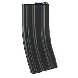 Chargeur Mid-cap métal 120 billes pour M4 AEG noir