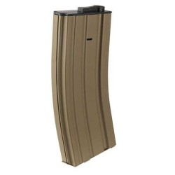 Chargeur Mid-cap métal 120 billes pour M4 AEG noir