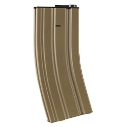 Chargeur Mid-cap métal 120 billes pour M4 AEG noir