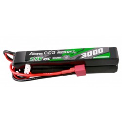Batterie Lipo 2S 7.4V 3000mAh 25C 2 sticks Genspow