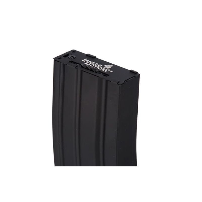 Chargeur Hi-cap métal 300 billes pour M4 AEG noir