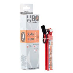 2 sticks batterie Lipo 2S 7.4V 1300mAh 25C T-DEAN