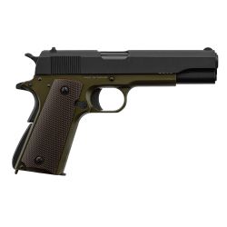 Réplique airsoft KJ Works 1911 gaz metal KJ Works 1911 - OD Green