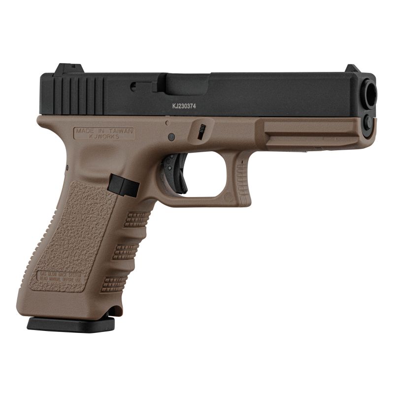 Réplique airsoft KJ Works KP-17 metal slide KJ Works KP17 - Tan Réplique airsoft KJ Works KP-17 metal slide KJ Works KP17 - Tan