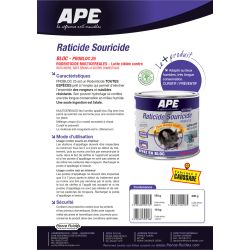 Raticide APE en vrac - Carton de 10 kg, Carton 10 kg - Cubes Probloc 25