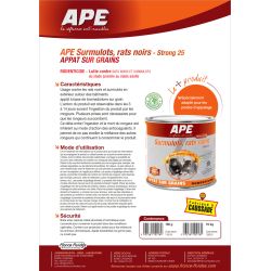 Raticide APE en vrac - Carton de 10 kg, Carton 10 kg - Grains Strong 25