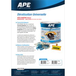 Raticide APE en vrac - Carton de 10 kg, Carton 10 kg - Pâte fraîche Patarat