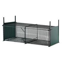 Boîte à fauves pliante 2 entrées, Cage 100 cm
